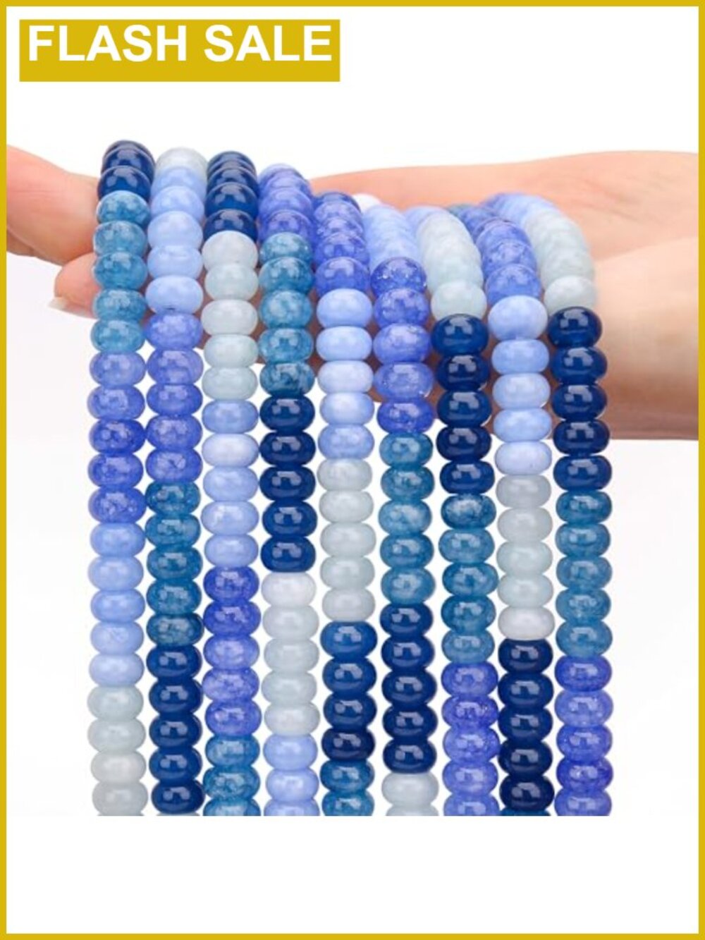 Rondelle Gemstone Beads 5x8mm 2 Strands DIY Bracelet Necklace Jewelry Making